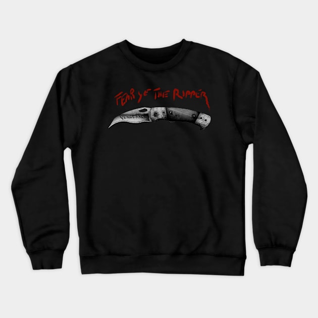 Ripper’s Blade (black) Crewneck Sweatshirt by FrenchFryArtist